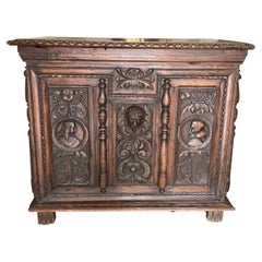 Amazing Highly Carved 19th Century French Trunk
