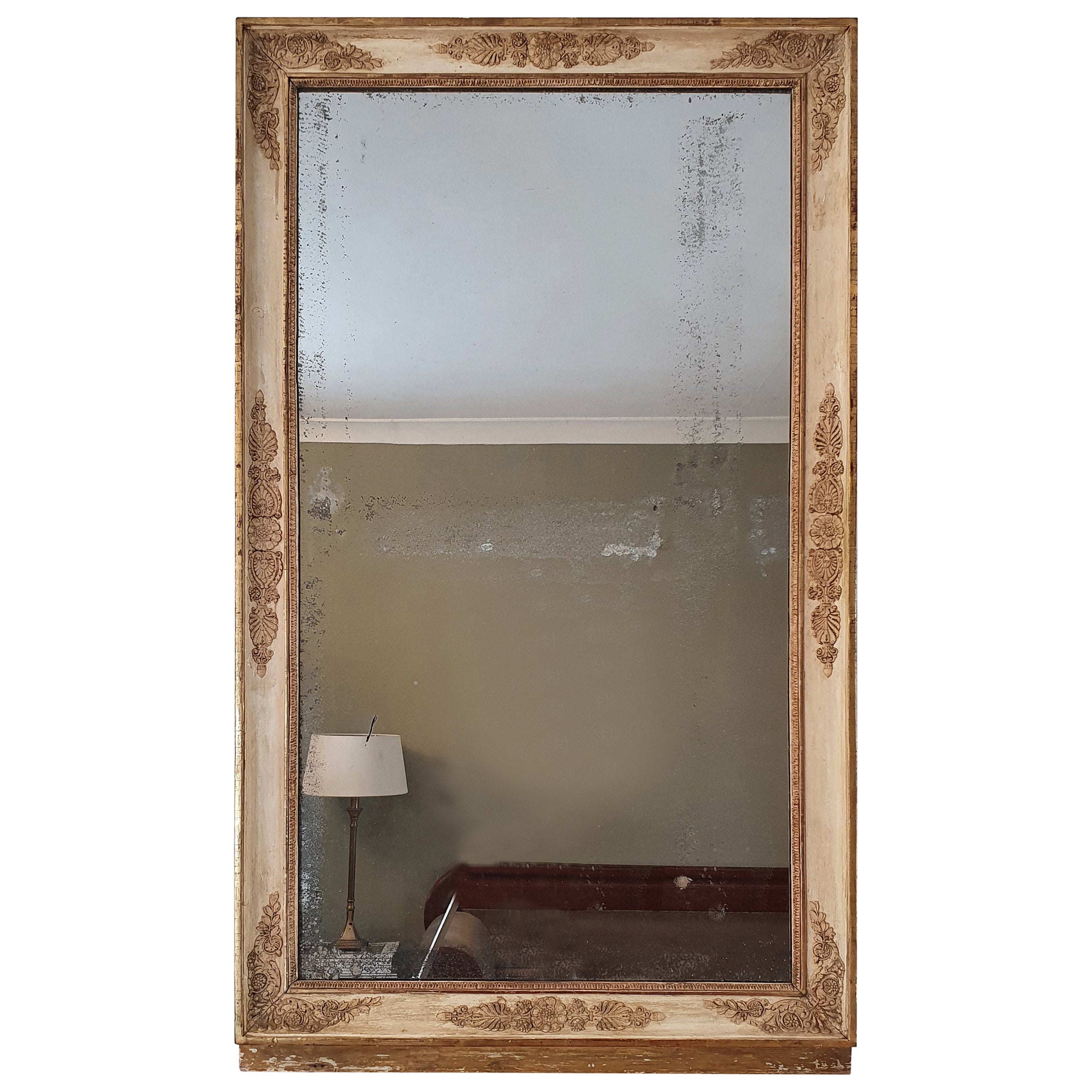 Monumental French Empire Style Pier Mirror at 1stDibs