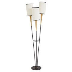 Mid-Century French Three Branch Floor Lamp