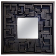 Miroir de style Louise Nevelson, datant d'environ 1960