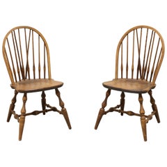 HABERSHAM Pine Windsor Dining Side Chairs - Pair A