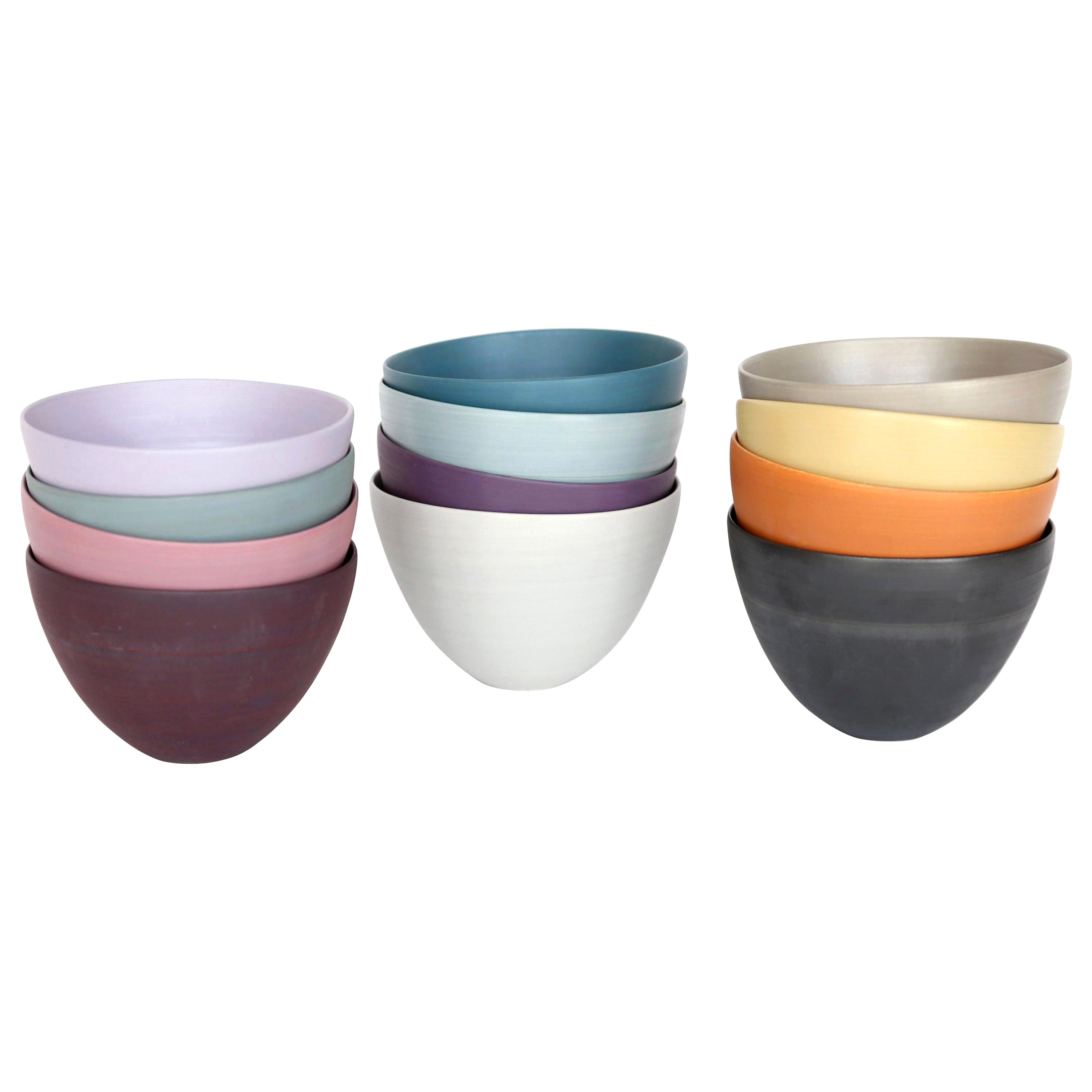 Rina Menardi Handmade Ceramic Mini Bowls For Sale