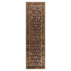 XIX secolo N.W. Tappeto Persiano Bakshaiesh Runner ( 3'4'' x 11'8'' - 102 x 356)