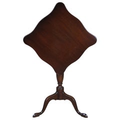 Kittinger Colonial Williamsburg Federal Mahogany Tilt Top Table Candle Stand