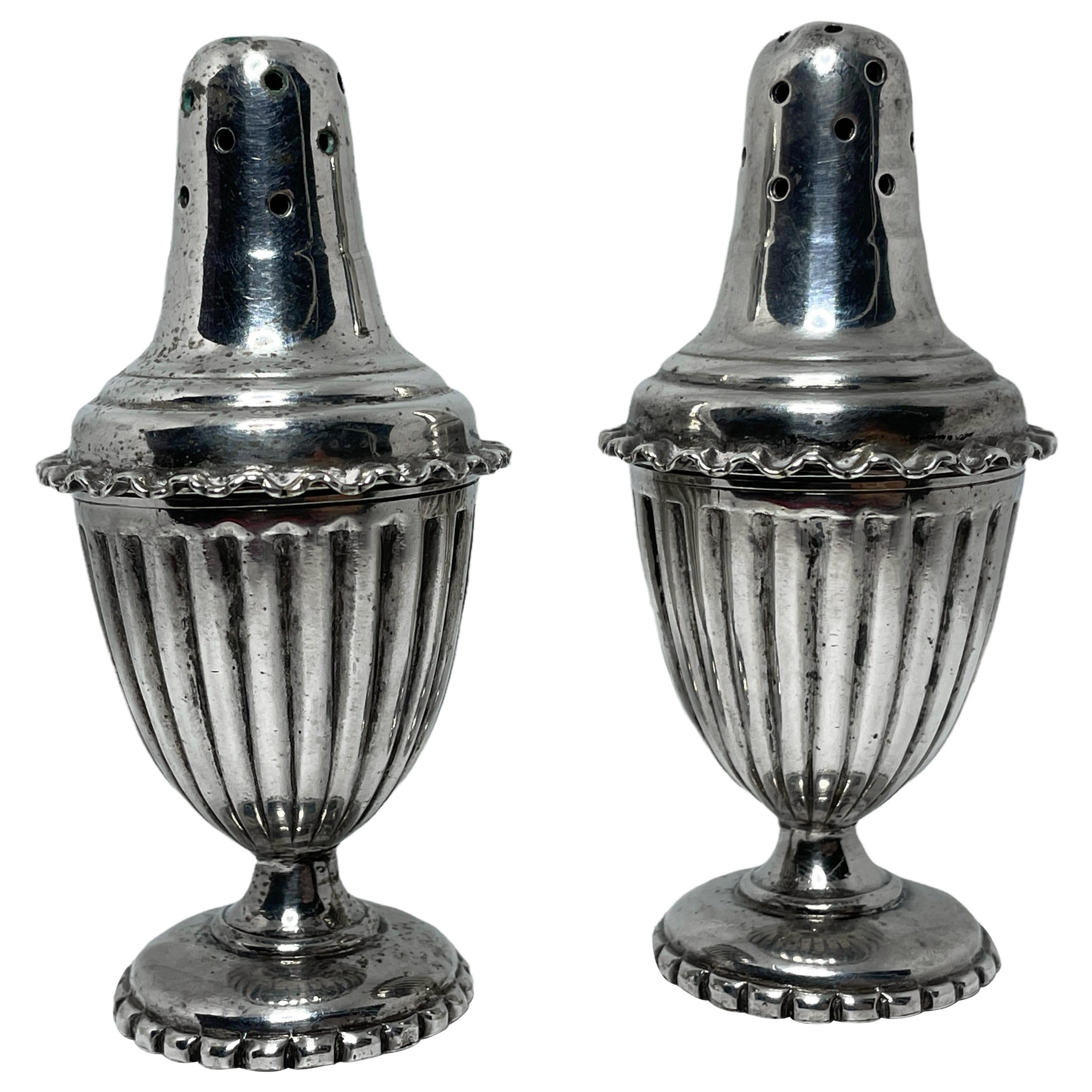 Vintage Silver Plate Salt & Pepper Shaker, Sweden For Sale