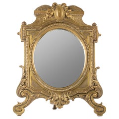 Late 19th Century Louis XVI Style Bronze Table Mirror