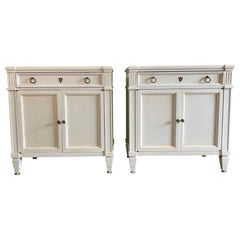Vintage Neoclassical Style End Tables, a Pair