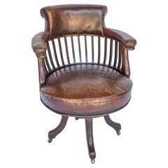Antique Krieger Leather Chair