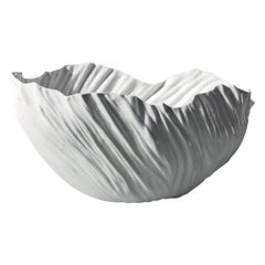 Vaso Adelaide III in ceramica bianca di Driade