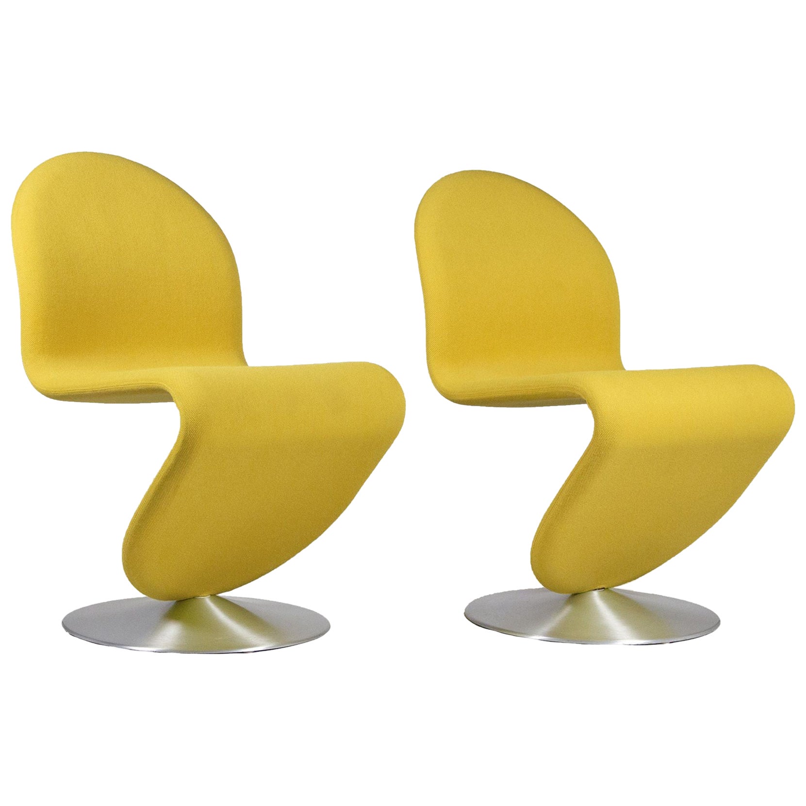 Pair of Vintage 1-2-3 Lounge Chairs by Verner Panton For Sale