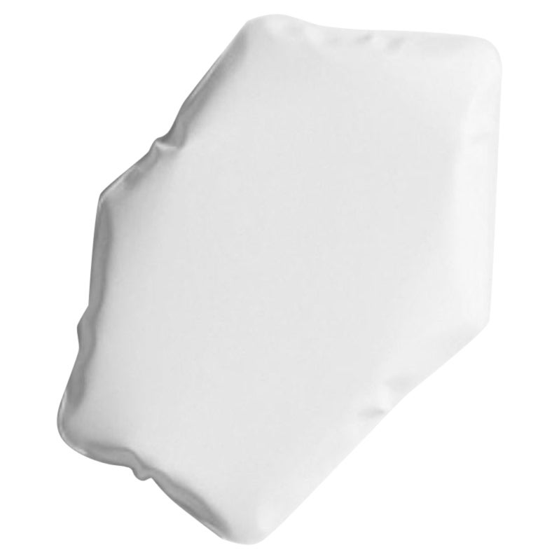 Tafla C5 White Matt Stainless Steel Wall Mirror by Zieta For Sale