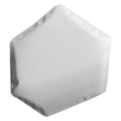 Tafla C6 Weißer mattierter Wandspiegel aus Edelstahl von Zieta