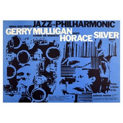 Original Vintage Music Poster Norman Granz Presents Jazz At The Philharmonic Art