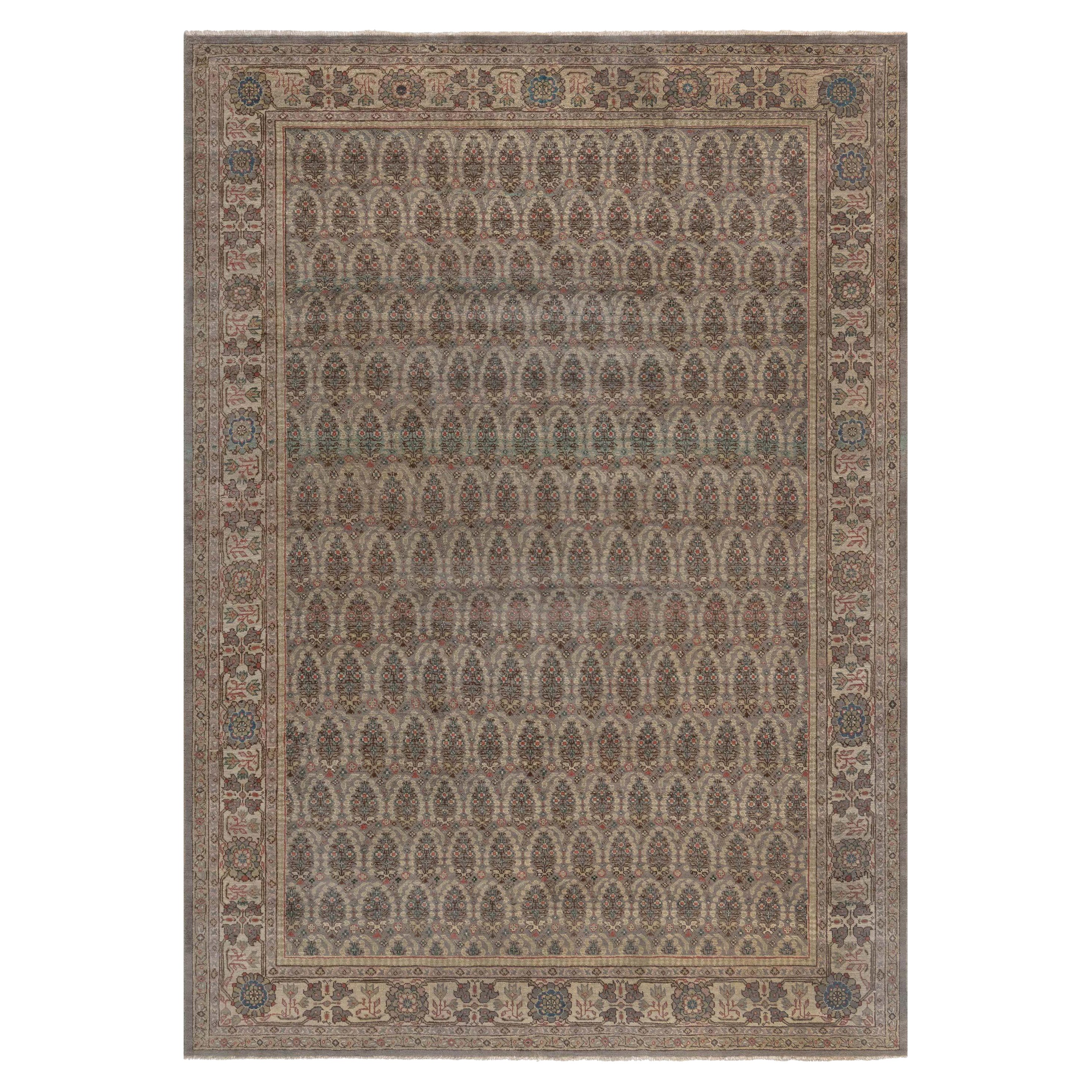 Persischer Täbriz-Teppich aus der Mitte des 20.