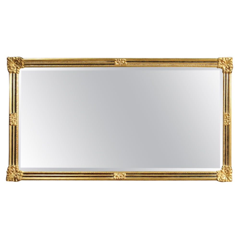 20th Century Gold Wood and Plaster French Mirror, 1970