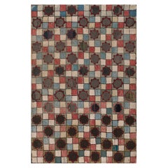1920s American Hooked Rug ( 4'4'' x 6'6'' - 132 x 198 )