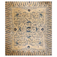 3rd Quarter of 19th Century Chinese Ningxia Carpet (14' 6'' x 17'- 442 x 518 cm)