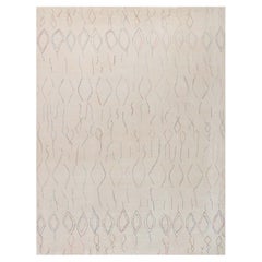 Contemporary Beige Flat Weave Wool Rug by Doris Leslie Blau