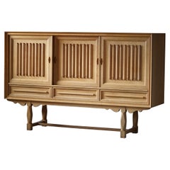 Mid-Century Modern Sideboard in Solid Oak, Made by a Danish Cabinetmaker, 1960s