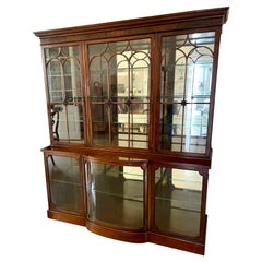 Outstanding Quality Antique Edwardian Mahogany Astral Glazed Display Cabinet