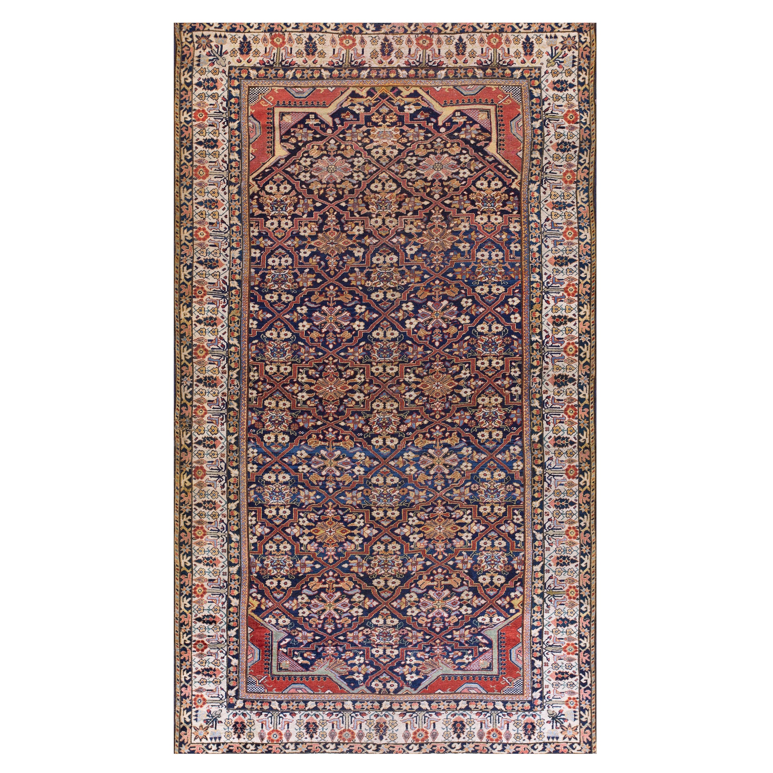 Persischer Joshaqan-Teppich aus der Mitte des 19. Jahrhunderts 6' 0'' x 10' 8''