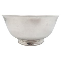 Antique Tiffany & Co. Sterling Silver 1950 Bowl in Mid-Century Modern Style