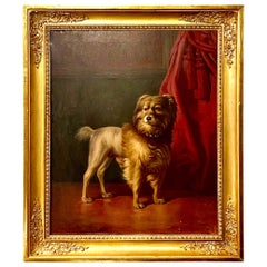 Portrait of Friel, Dog of the Dukes of Osuna, by Marcos Hiràldez Di Acosta, 1879