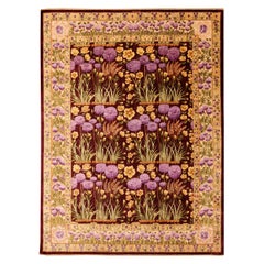 Nazmiyal Collection Silk Vintage Persian Tabriz Rug. 4 ft 10 in x 6 ft 8 in