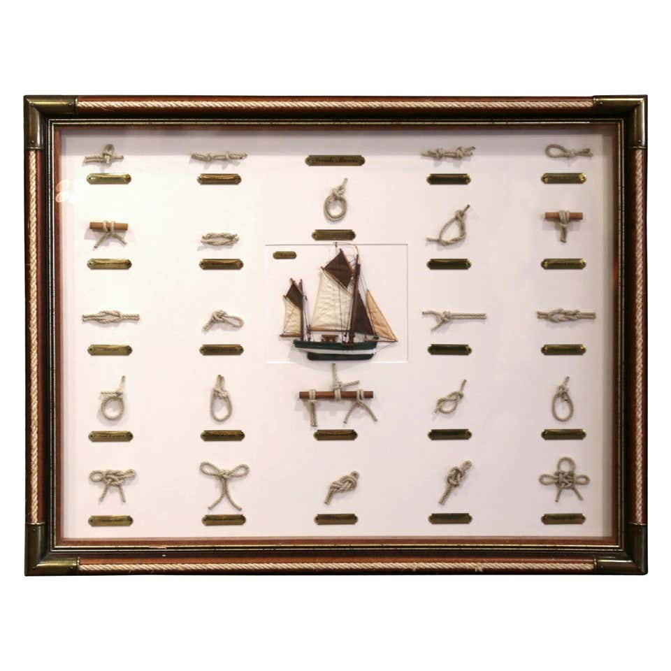 Promotional English Rope Works Sailors Nautical Knot Display For Sale ...