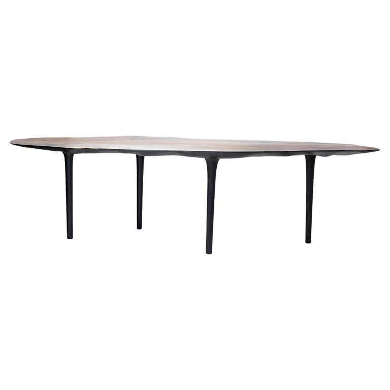 Unique Sculptural Dining Table Signed by Cedric Breisacher For Sale
