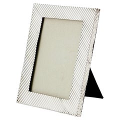 Antique Sterling Silver Groove Picture Frame Birmingham, 1889