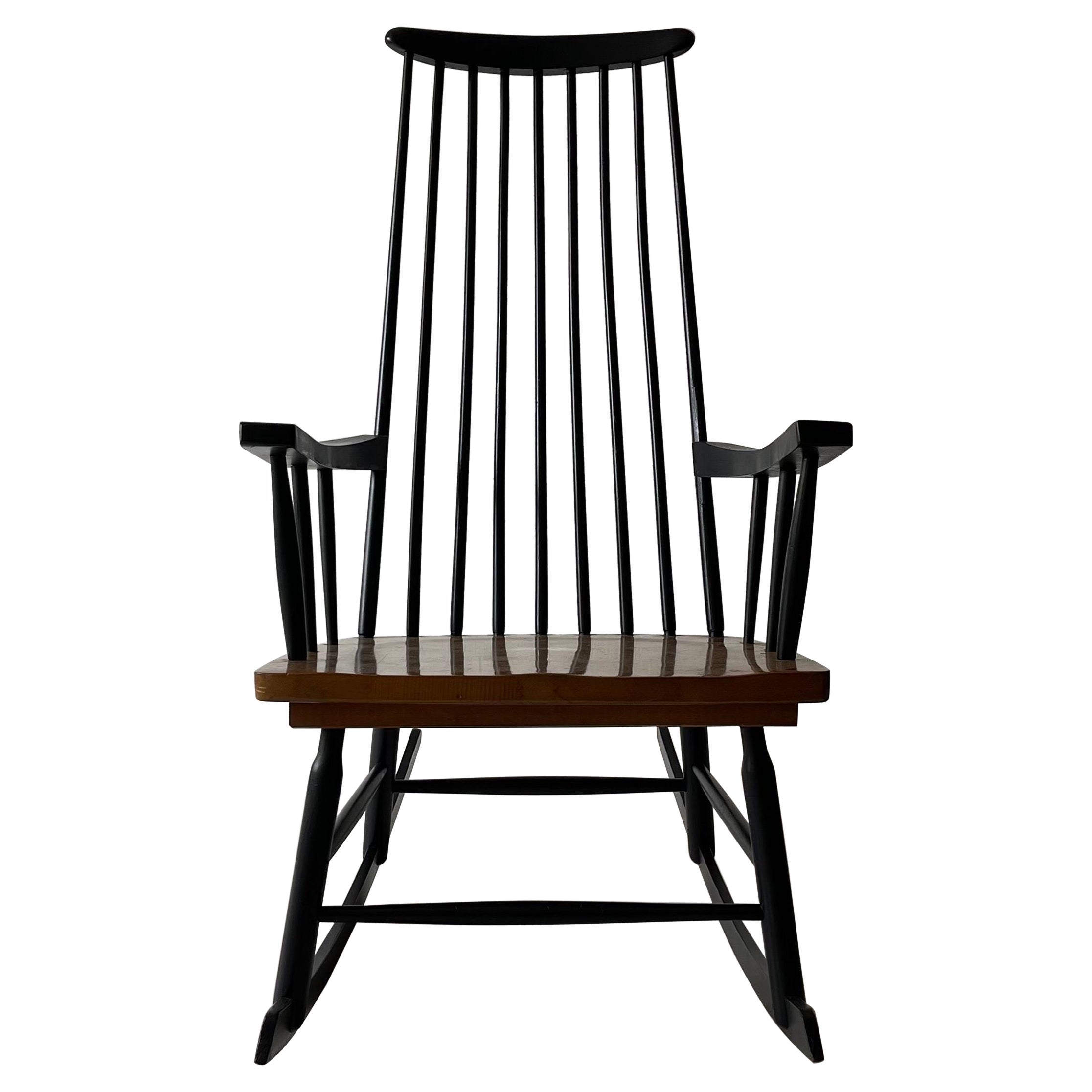 Mid-Century Modern Scandinavian Rocking Chair 1950s