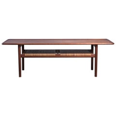 Hans J. Wegner - Coffee Table model AT-10 in Teak and Cane, Andreas Tuck, 1950s
