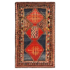 Vintage Persian Gabbeh Rug. Size: 5 ft 10 in x 9 ft 2 in