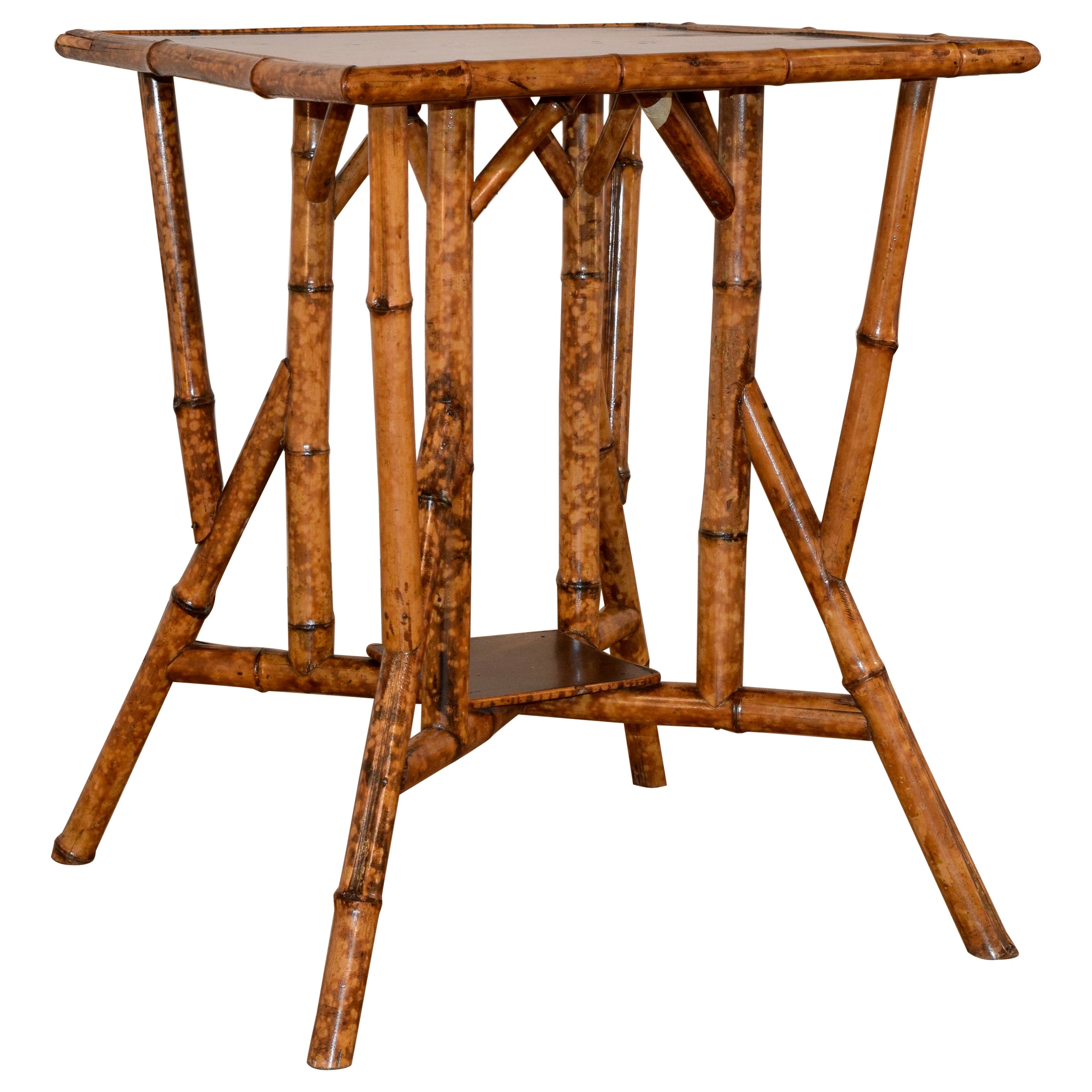19th Century French Bamboo Side Table
