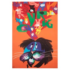 Affiche polonaise d'un cirque, Cyrk Lion R1979, Jodlowski