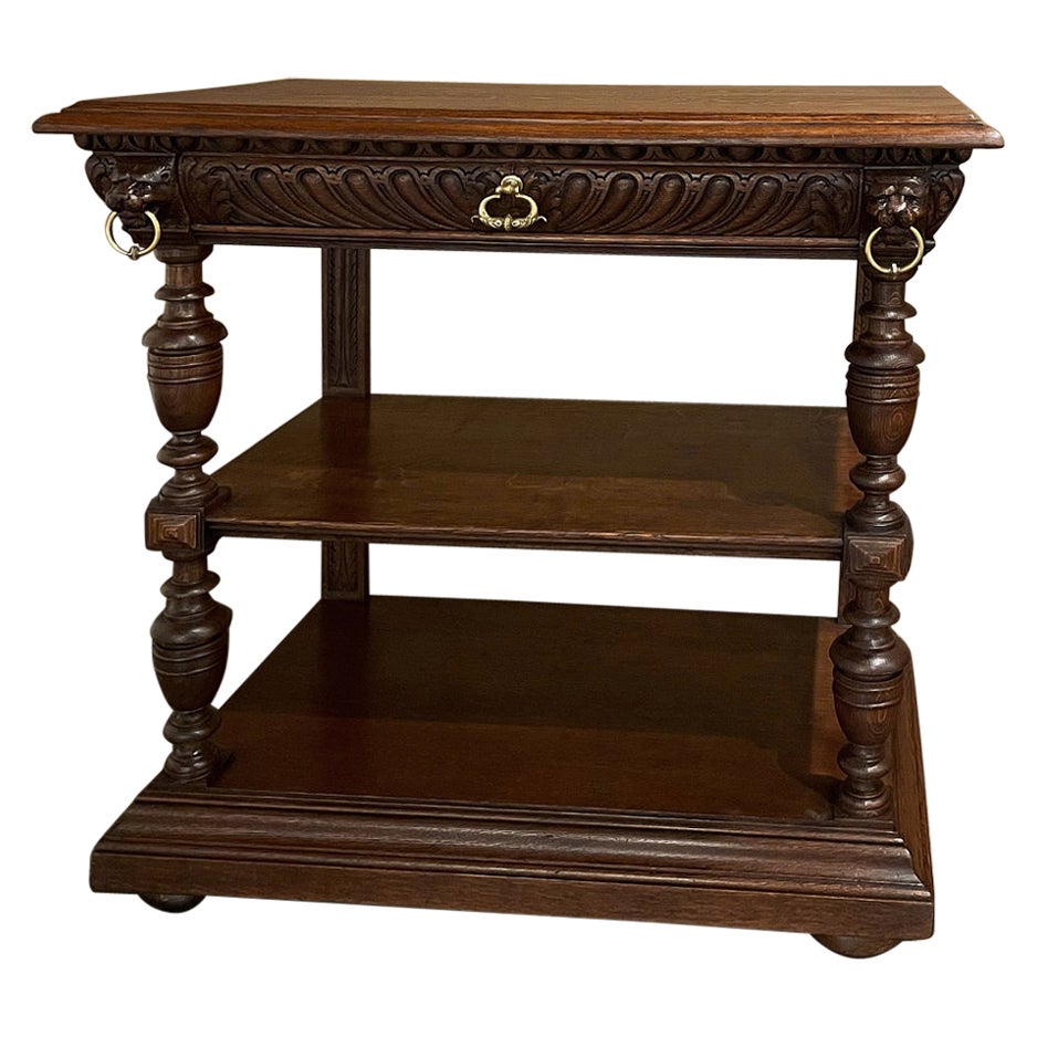 19th Century Renaissance Console, Etagere Buffet