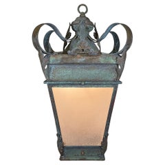 Large Funky Brass Hanging Lantern