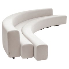 Osaka Shell White Flexible Curve Sofa 380cm by La Cividina