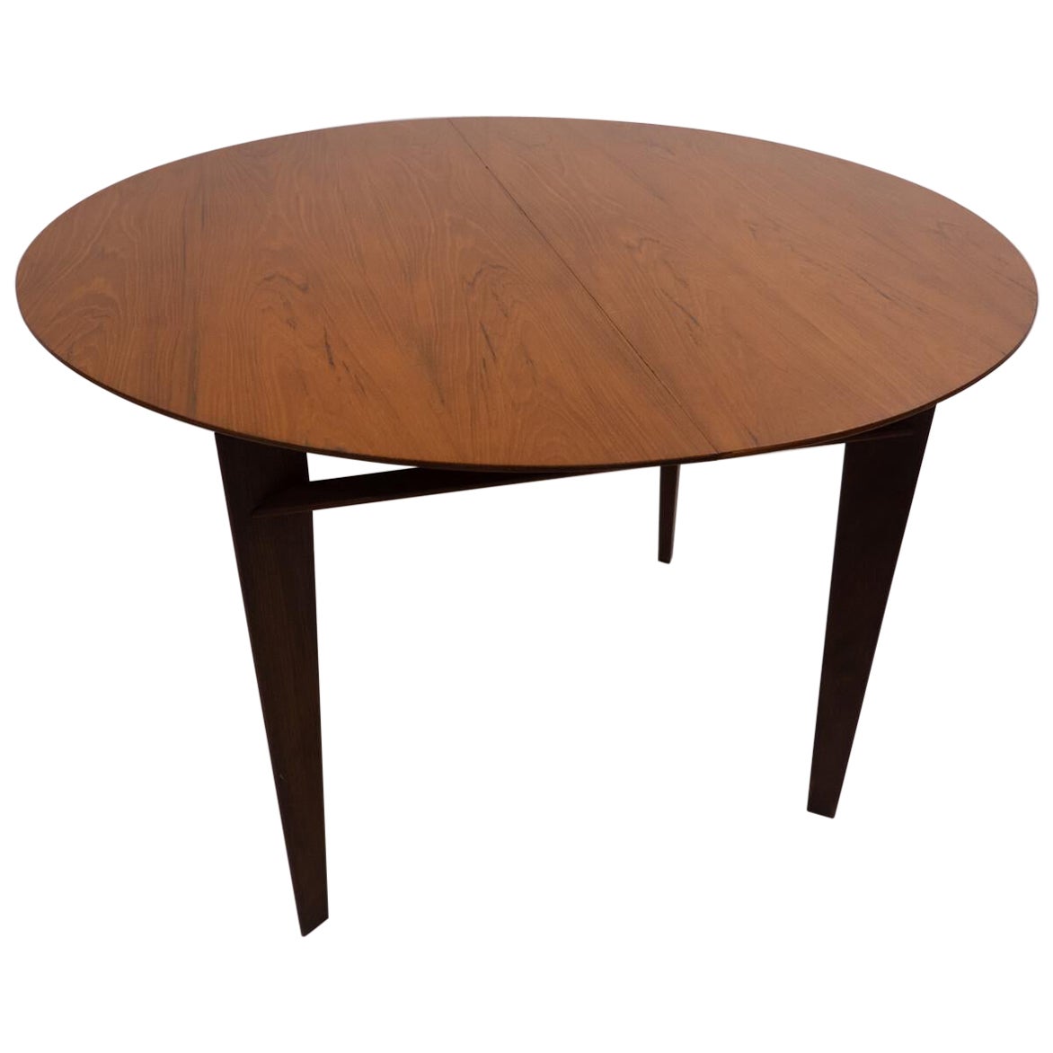 Table de salle à manger à rallonge moderne du milieu du siècle dernier en teck de Vittorio Dassi, Italie, années 1950 en vente