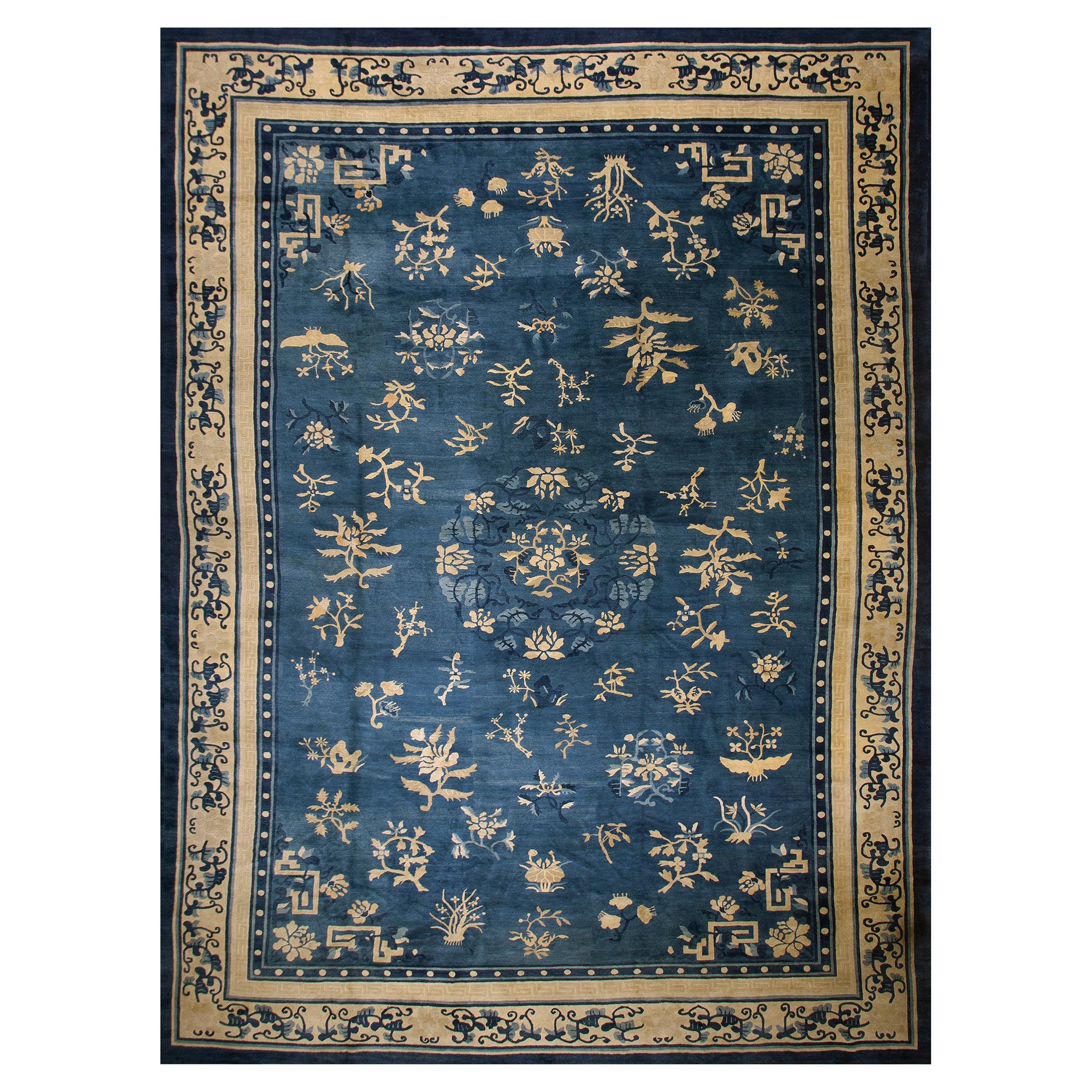 19th Century Chinese Peking Carpet ( 12'6'' x 18' -380 x 550 ) 