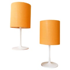 Pair of Yellow Tulip Floor/ Table Lamps from Staff, 1970's