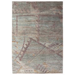 Nazmiyal Collection Geometric Design Modern Transitional Rug. 7 ft 5 in x 10 ft