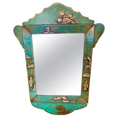 Antique 19th Century English Chinoiserie Mirror
