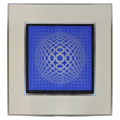Victor Vasarely Op Art Tuz Signed and Numbered Screen Print