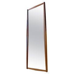 Scandinavian Full Size Wall Mirror in Rosewood, 1960s