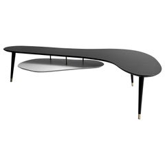 Vintage Biomorphic Tiered Coffee Table By James-Philip Co.