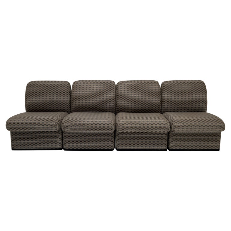 Retro Style Module Chair 1970s Modular Lounge Chairs - Set of 4 at 1stDibs