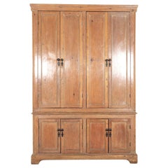 Large 19thC Irish Pine Housekeepers Cupboard