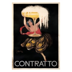 Original Vintage Poster CONTRATTO CAPPIELLO, 1930 Large